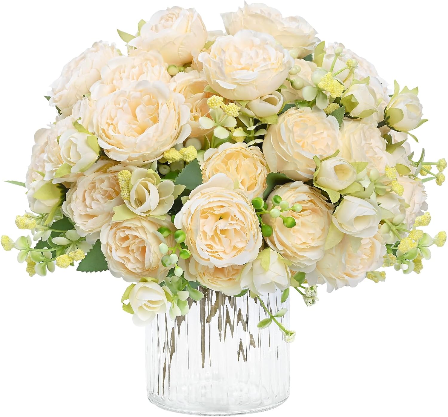 2 Packs Peonies Artificial Flowers, Mixed Pink Artificial Peonies, Silk Peonies Flowers Fake Peonies Artificial Flowers Peonies Bouquet for Centerpiece Table Wedding Party Home Decor